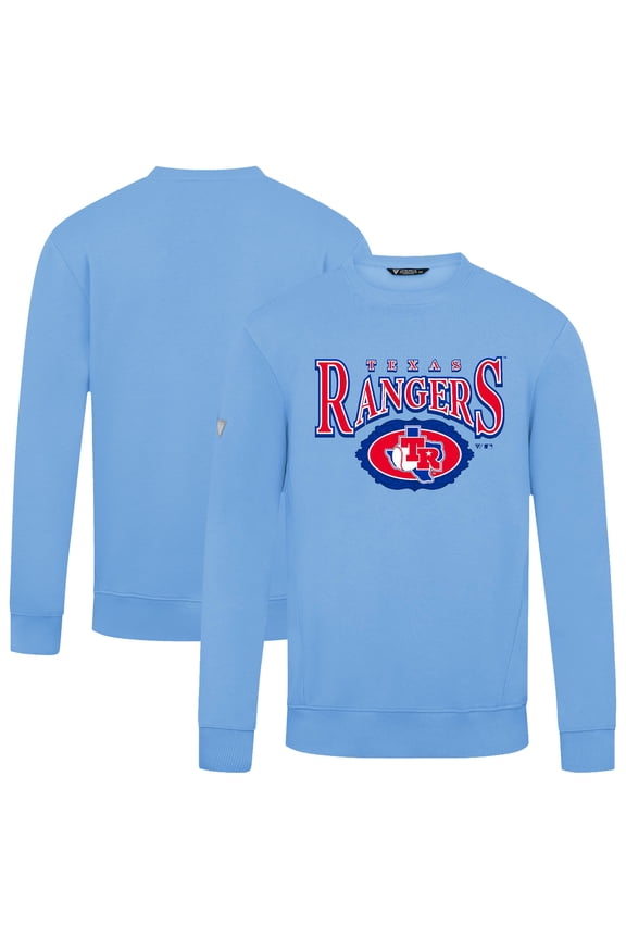 Men's Levelwear Light Blue Texas Rangers Lone Star Zane Pullover Sweatshirt