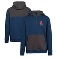 thumbnail image 1 of Men's Levelwear Navy Boston Red Sox Chicane Core Logo Quarter-Zip Pullover Hoodie, 1 of 3
