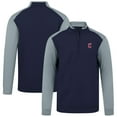thumbnail image 1 of Men's Levelwear  Navy Cleveland Guardians Insignia 2.0 Quarter-Zip Pullover Top, 1 of 3