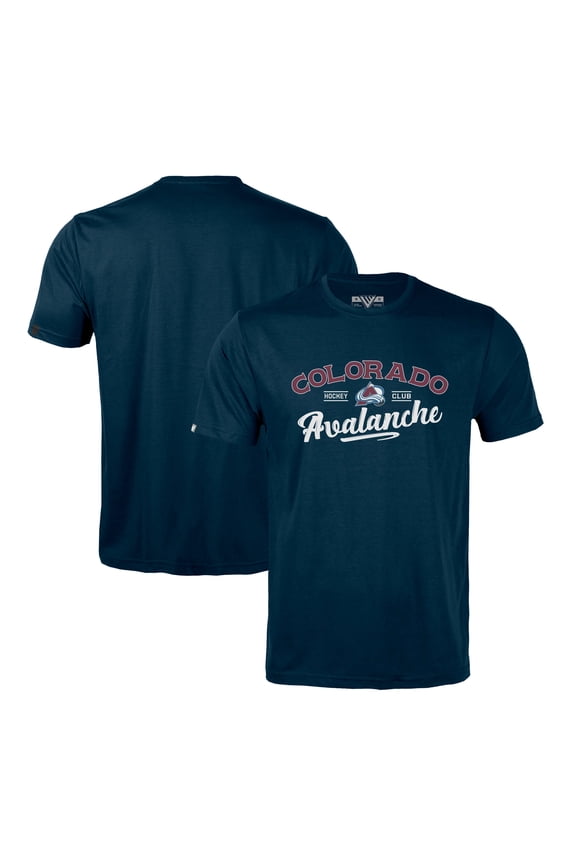 Men's Levelwear Navy Colorado Avalanche Richmond Ice Wall T-Shirt