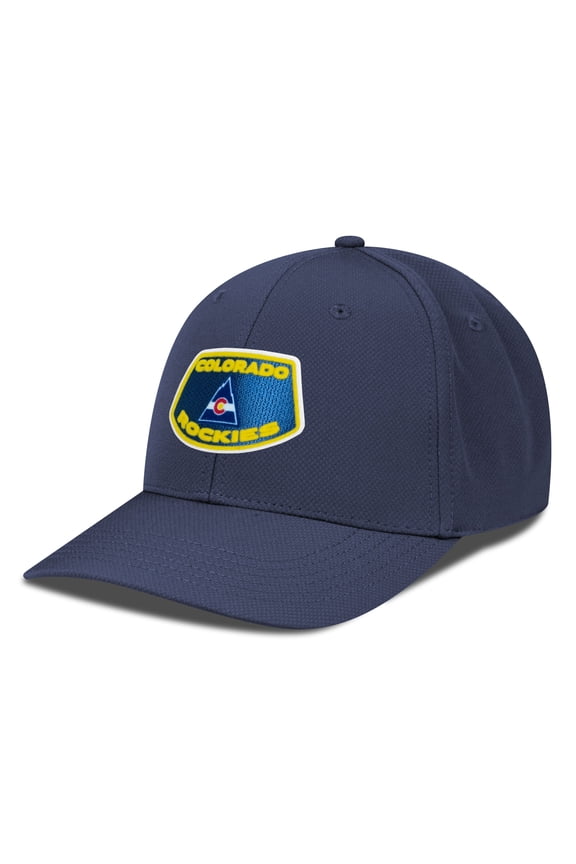 Men's Levelwear Navy Colorado Rockies Retro Skylight Rise Flex Hat