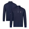thumbnail image 1 of Men's Levelwear Navy Florida Panthers Theory Insignia Core Quarter-Zip Pullover Top, 1 of 3