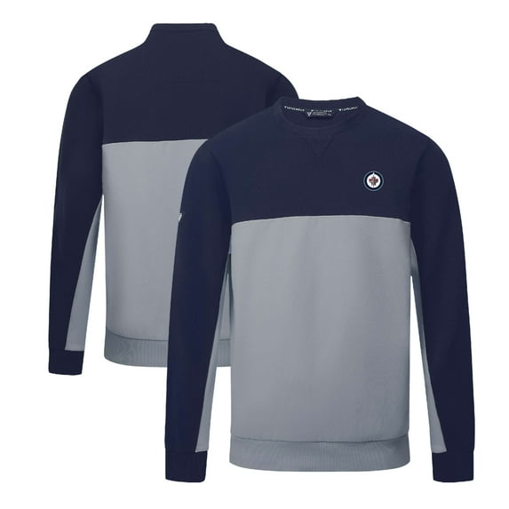 Men's Levelwear Navy/Gray Winnipeg Jets Legacy Insignia Core Sweatshirt