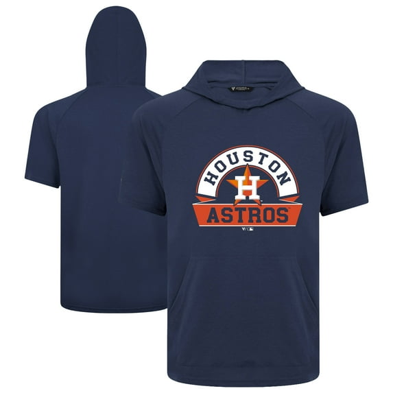 Men's Levelwear Navy Houston Astros Phase Banner Arch Hoodie T-Shirt