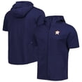 thumbnail image 1 of Men's Levelwear Navy Houston Astros Recruit Full-Zip Short Sleeve Hoodie, 1 of 3