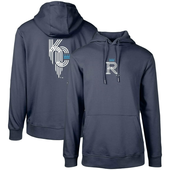 Men's Levelwear Navy Kansas City Royals City Connect Podium Core 2.0 Pullover Hoodie