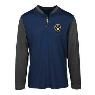 MLB Milwaukee Brewers Men's Long Sleeve Core T-Shirt - S