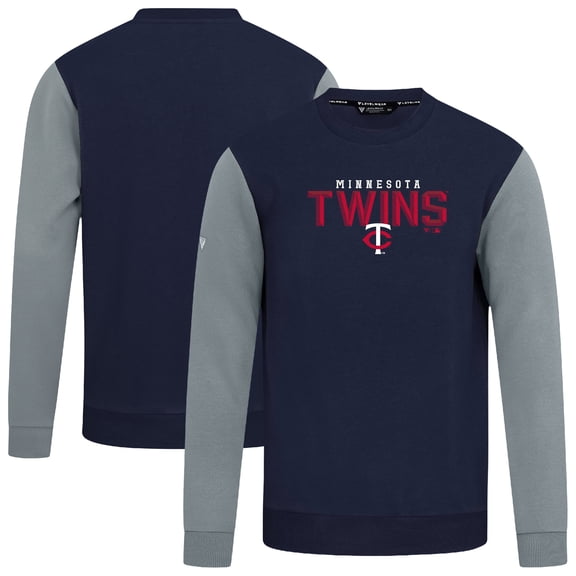 Men's Levelwear Navy Minnesota Twins Throwback Ultimate Carve Sweatshirt