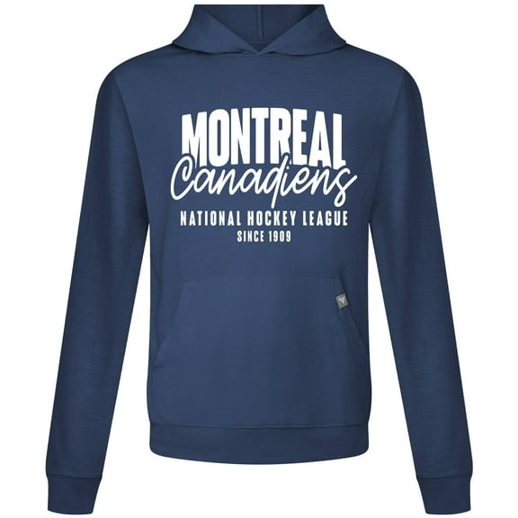 Men's Levelwear  Navy Montreal Canadiens Relay Response Pullover Hoodie