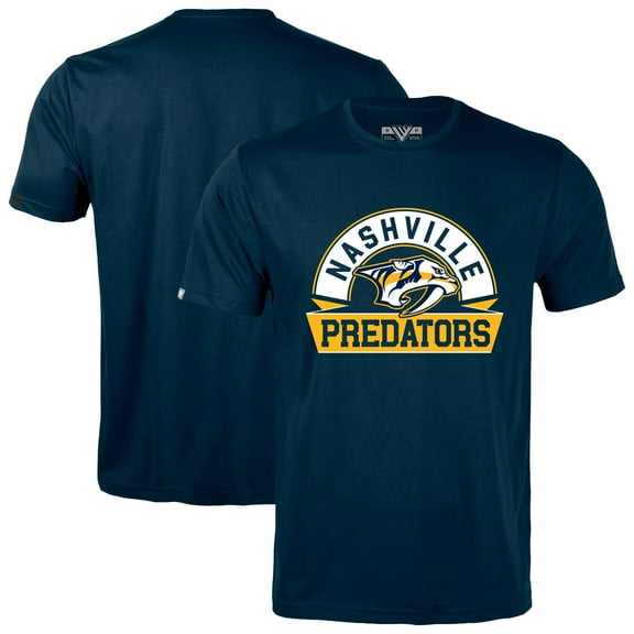 Men's Levelwear Navy Nashville Predators Richmond Banner Arch T-Shirt