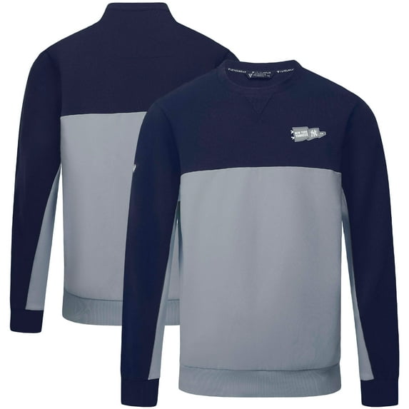 Men's Levelwear Navy New York Yankees Legacy Rafters Pullover Sweatshirt