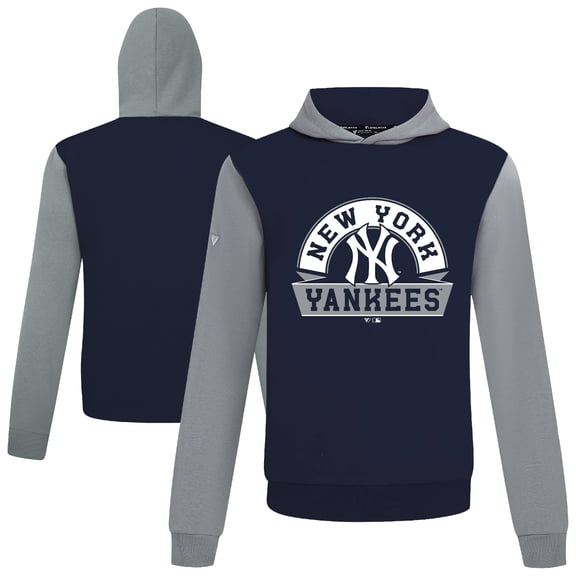 Men's Levelwear Navy New York Yankees Throwback Ultimate Banner Arch Hoodie