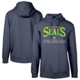 thumbnail image 1 of Men's Levelwear Navy Oakland Seals Throwback Retro Podium Spellout Pullover Hoodie, 1 of 3