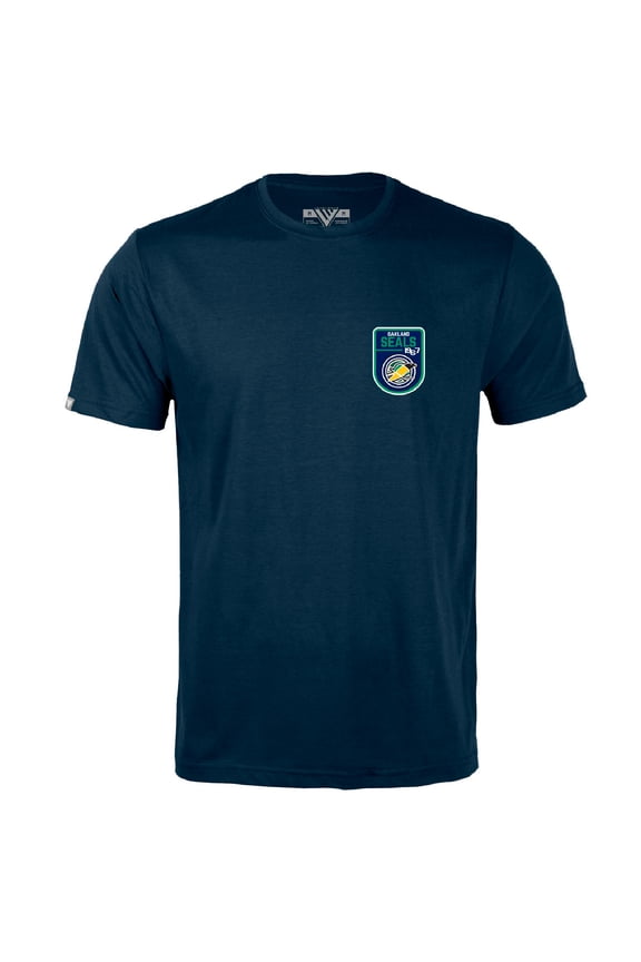Men's Levelwear Navy Oakland Seals Throwback Retro Richmond T-Shirt