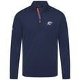 thumbnail image 1 of Men's Levelwear  Navy Oklahoma City Thunder 2025 NBA Finals Champions Heron Quarter-Zip Pullover, 1 of 1