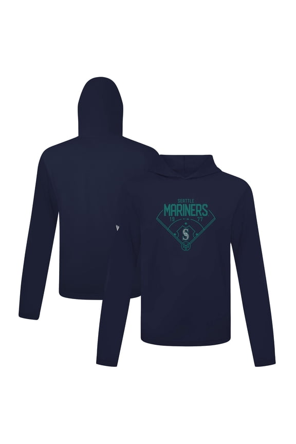Men's Levelwear Navy Seattle Mariners Anthem Home Field Pullover Hoodie