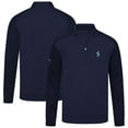 thumbnail image 1 of Men's Levelwear  Navy Seattle Mariners Aztec Insignia 2.0 Quarter-Zip Pullover Top, 1 of 3