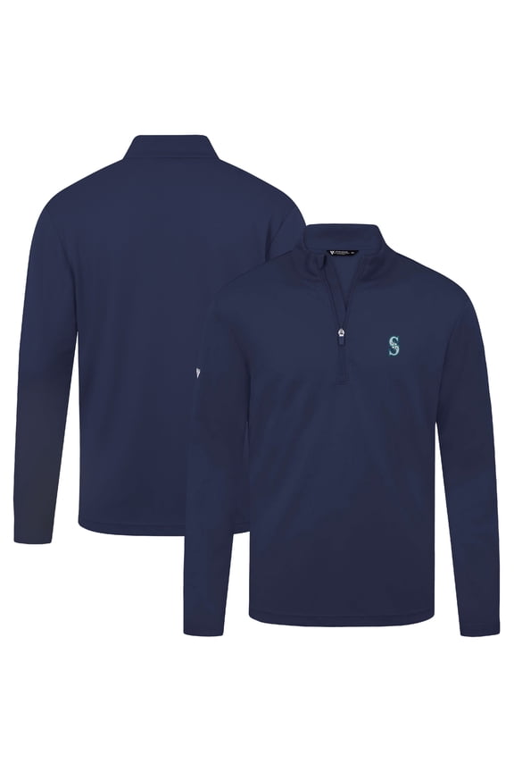 Men's Levelwear Navy Seattle Mariners Heron Insignia 2.0 Quarter-Zip Jacket