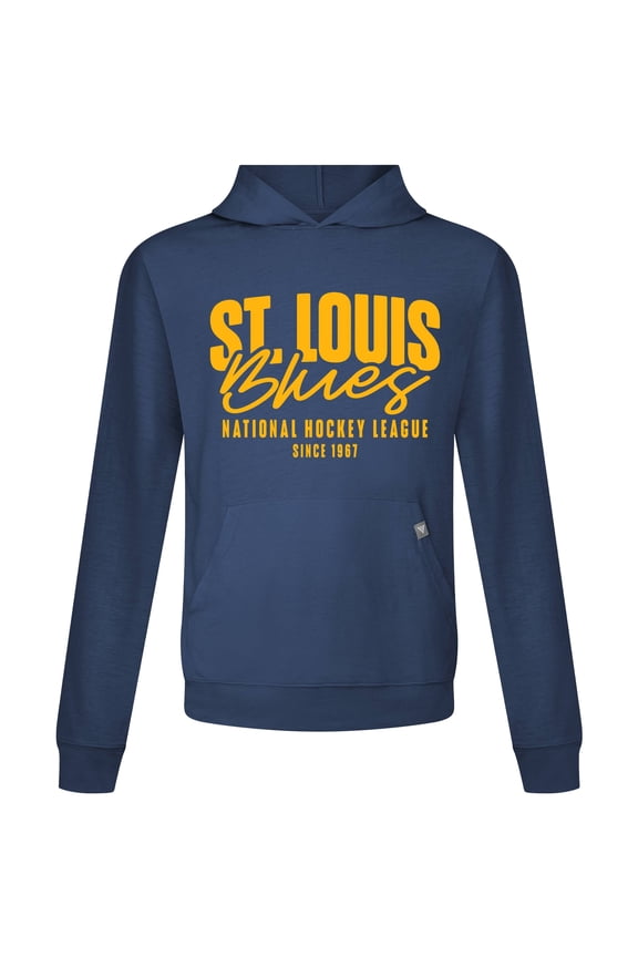 Men's Levelwear Navy St. Louis Blues Relay Response Pullover Hoodie