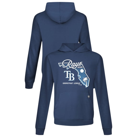 Men's Levelwear Navy Tampa Bay Rays Sunrise Relay Hoodie