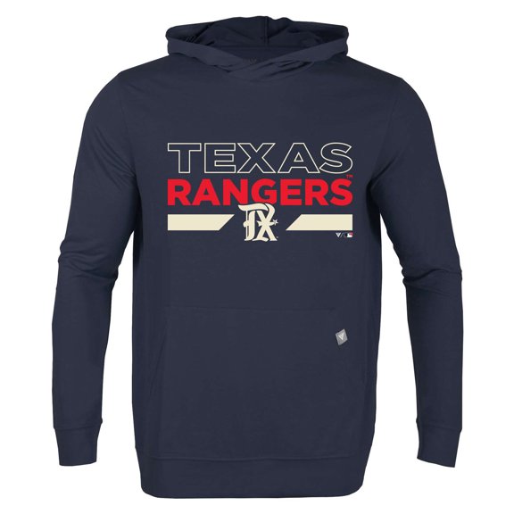 Men's Levelwear Navy Texas Rangers City Connect Relay No Hitter Pullover Hoodie