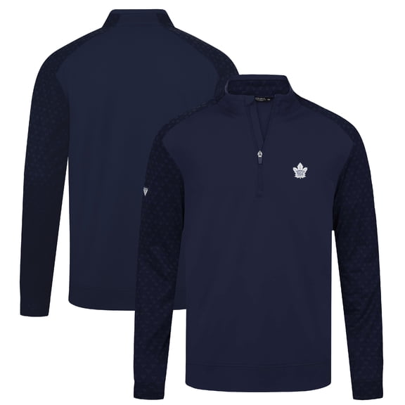 Men's Levelwear Navy Toronto Maple Leafs Aztec Insignia Core Quarter-Zip Pullover Top