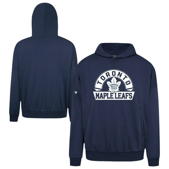 Men's Levelwear Navy Toronto Maple Leafs Contact Banner Arch Pullover Hoodie