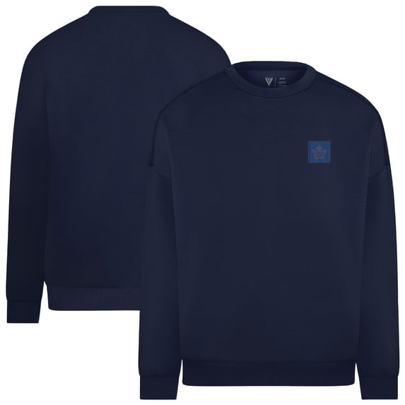 Men's-Levelwear Navy Toronto Maple Leafs Signature Crewneck Pullover