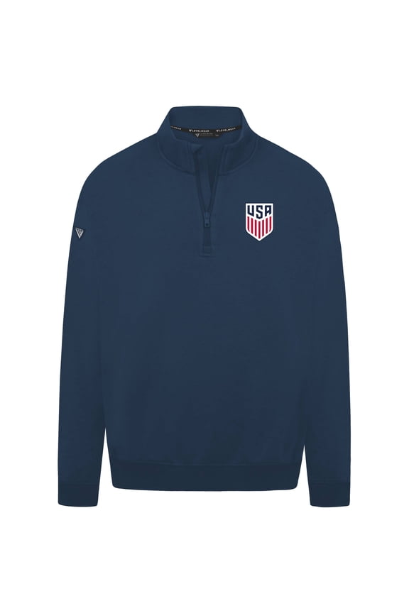 Men's Levelwear Navy USMNT Murray Quarter-Zip Sweatshirt