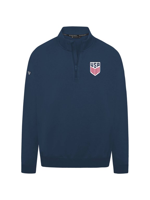 Men's Levelwear Navy USMNT Murray Quarter-Zip Sweatshirt
