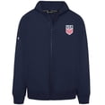 thumbnail image 1 of Men's Levelwear Navy USMNT Oversized Uphill Full-Zip Hoodie, 1 of 1