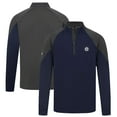 thumbnail image 1 of Men's Levelwear Navy Winnipeg Jets Cadet Insignia Core Quarter-Zip Pullover Top, 1 of 3