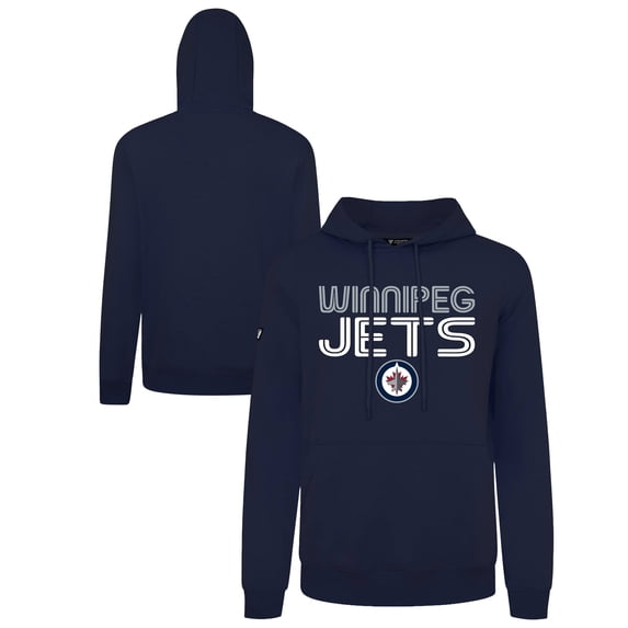 Men's Levelwear Navy Winnipeg Jets Podium Lanes Hoodie