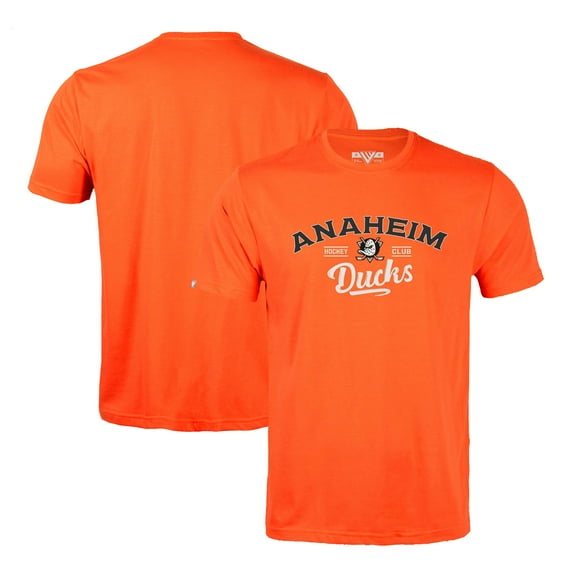 Men's Levelwear Orange Anaheim Ducks Richmond Ice Wall T-Shirt