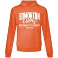 thumbnail image 1 of Men's Levelwear  Orange Edmonton Oilers Relay Response Pullover Hoodie, 1 of 1
