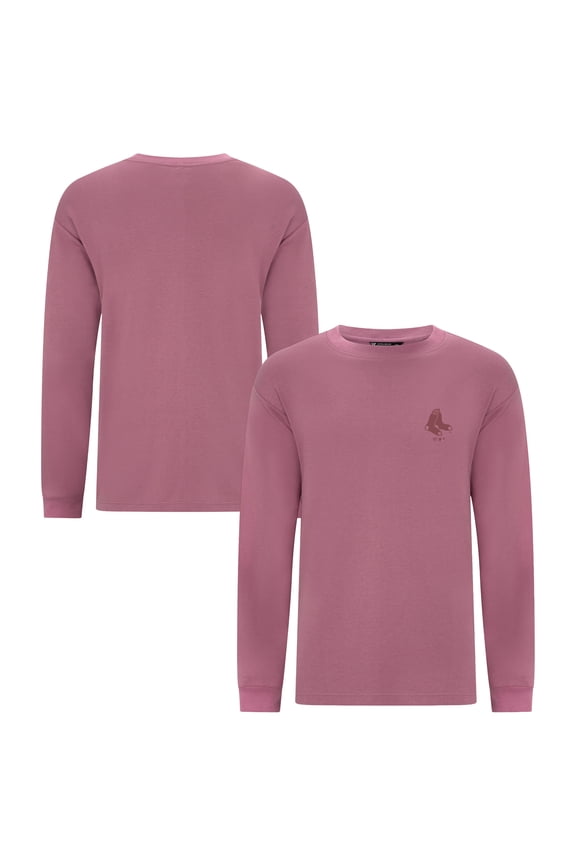 Men's Levelwear Pink Boston Red Sox Bridal Rose Luxe Signature Long Sleeve T-Shirt