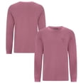 thumbnail image 1 of Men's Levelwear Pink Cleveland Guardians Bridal Rose Luxe Signature Long Sleeve T-Shirt, 1 of 3
