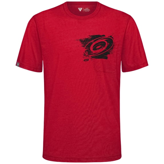 Men's Levelwear Red Carolina Hurricanes Focal Blasted T-Shirt