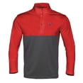 thumbnail image 1 of Men's Levelwear  Red/Charcoal Los Angeles Angels Pursue Insignia 2.0 Quarter-Zip Pullover Top, 1 of 1