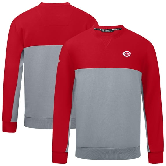 Men's Levelwear Red Cincinnati Reds Legacy Insignia 2.0 Pullover Sweatshirt