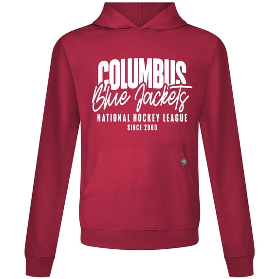 Men's Levelwear Red Columbus Blue Jackets Relay Response Pullover Hoodie