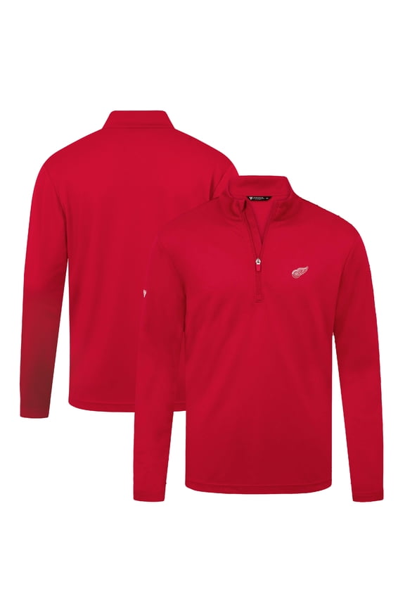 Men's Levelwear Red Detroit Red Wings Heron Insignia Core Quarter-Zip Jacket