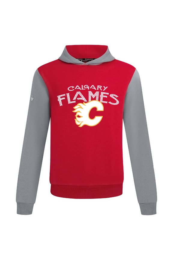 Men's Levelwear Red/Gray Calgary Flames Ultimate Mission Pullover Hoodie