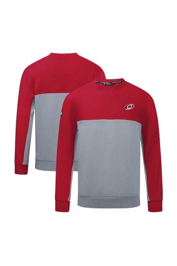 Men's Levelwear Red/Gray Carolina Hurricanes Legacy Insignia Core Sweatshirt