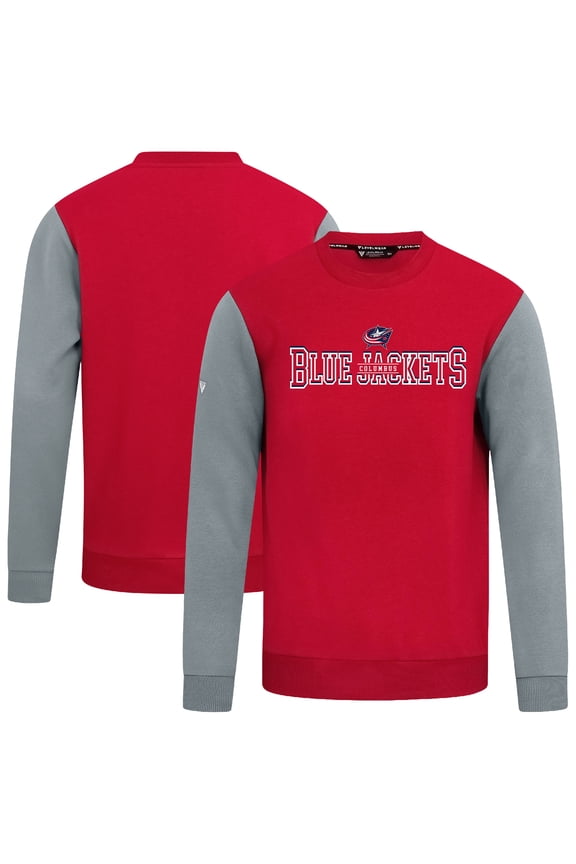 Men's Levelwear Red/Gray Columbus Blue Jackets Ultimate Journey Sweatshirt