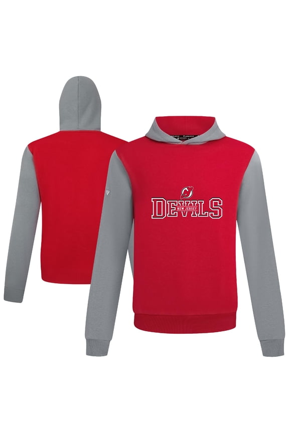 Men's Levelwear Red/Gray New Jersey Devils Ultimate Journey Pullover Hoodie