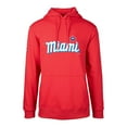 thumbnail image 1 of Men's Levelwear Red Miami Marlins City Connect Podium Core Logo Pullover Hoodie, 1 of 1