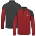 thumbnail image 1 of Men's Levelwear Red St. Louis Cardinals Cadet Insignia 2.0 Raglan Quarter-Zip Jacket, 1 of 3