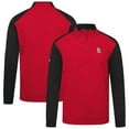 thumbnail image 1 of Men's Levelwear  Red St. Louis Cardinals Insignia 2.0 Quarter-Zip Pullover Top, 1 of 3