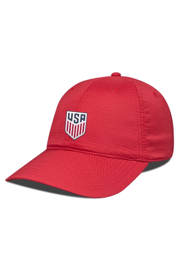 Men's Levelwear Red USMNT Matrix Patch Adjustable Hat